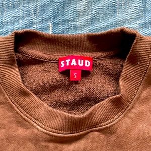 NWT Brown limited edition STAUD New York brown crewneck cotton sweatshirt